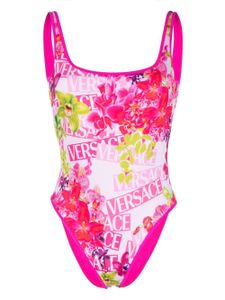 Versace maillot de bain imprimé à design réversible - Rose