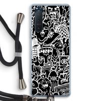 Vexx Black Mixtape: Sony Xperia 5 II Transparant Hoesje met koord
