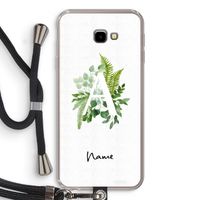 Green Brush: Samsung Galaxy J4 Plus Transparant Hoesje met koord