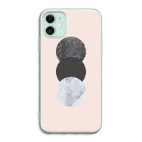 Marmeren cirkels: iPhone 11 Transparant Hoesje