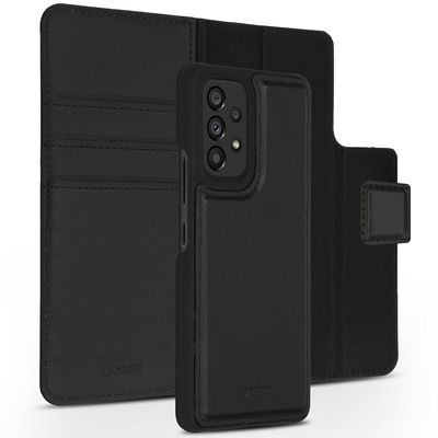AccezzPremium Leather 2 in 1 Wallet Book Case voor Samsung Galaxy A53 Telefoonhoesje Zwart