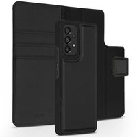 Accezz Premium Leather 2 in 1 Wallet Book Case voor  Samsung Galaxy A53 Telefoonhoesje Zwart - thumbnail