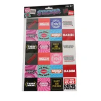 Stickervel 29 cm set van 24 | 48 stuks