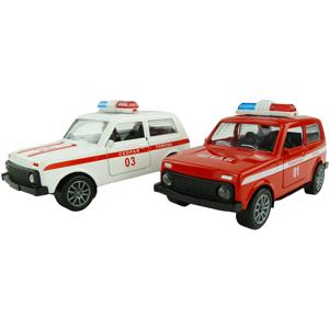 Politie Jeep Pull Back 11cm Assorti Kleur