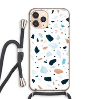 Terrazzo N°13: iPhone 11 Pro Max Transparant Hoesje met koord