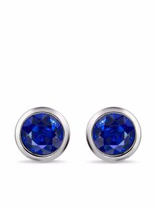 Pragnell boucles d'oreilles Sundance en or blanc 18ct ornées de saphirs - Argent