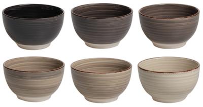 Cookinglife Soepkommen / kommen Delice Grijs ø 14 cm - 6 stuks