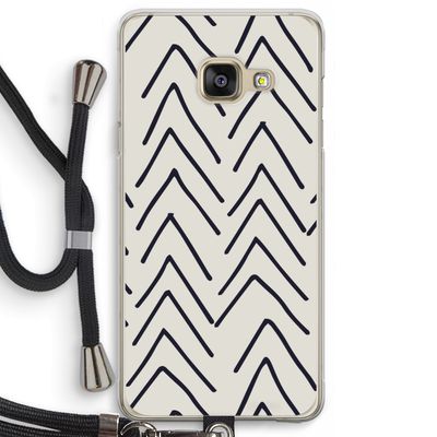 Marrakech Arrows: Samsung Galaxy A3 (2016) Transparant Hoesje met koord