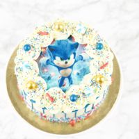 Driptaart met Sonic Logo