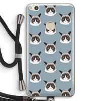 It's a Purrr Case: Huawei Ascend P8 Lite (2017) Transparant Hoesje met koord