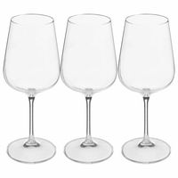 Wijnglazen set Lena - doosje 12x stuks - chique transparant glas - 45 CL