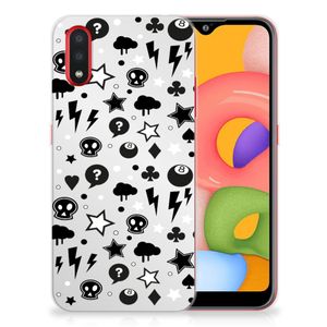 Silicone Back Case Samsung Galaxy A01 Silver Punk