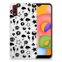 Silicone Back Case Samsung Galaxy A01 Silver Punk - thumbnail