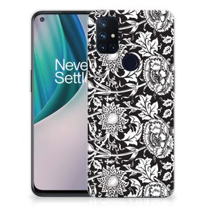 OnePlus Nord N10 5G TPU Case Black Flowers