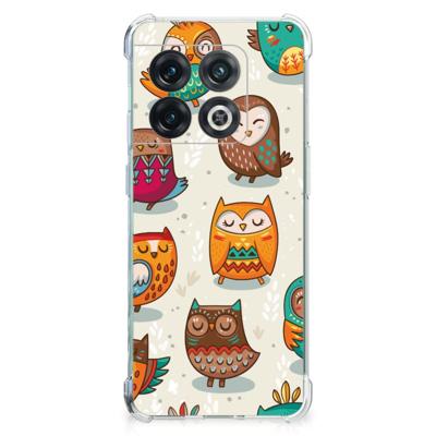 OnePlus 10 Pro Case Anti-shock Vrolijke Uilen OnePlus 10 Pro Case Anti-shock Vrolijke Uilen