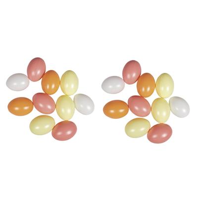 Paaseieren - 30x - pastel - kunststof - 6 cm - paasversiering - paasdecoratie - pasen