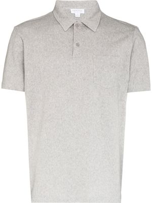 Sunspel polo à manches courtes - Gris