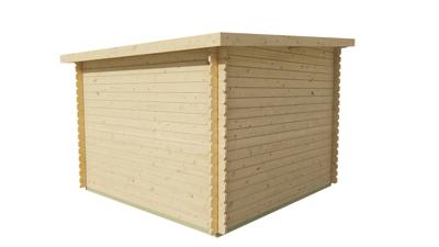 Blokhut - Tuinhuis Jörgen | 28 mm | vuren bruin geïmpregneerd