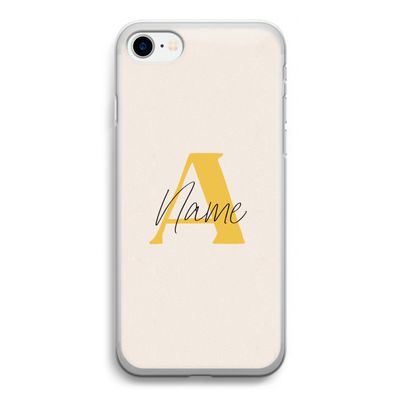 Amber Script: iPhone SE 2020 Transparant Hoesje
