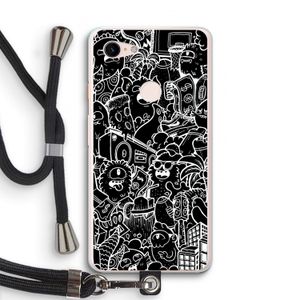 Vexx Black City : Pixel 3 XL Transparant Hoesje met koord