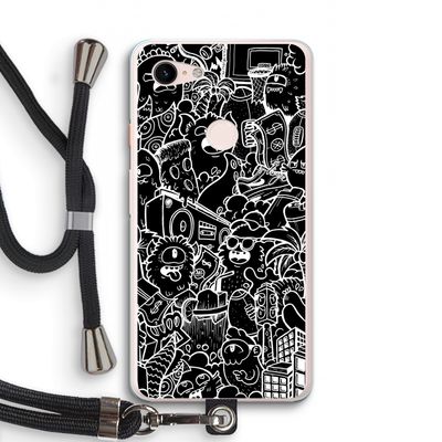Vexx Black City : Pixel 3 XL Transparant Hoesje met koord