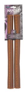 Rst Stuurgrepen leer 40 cm ø2 cm bruin per set