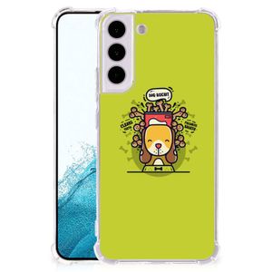 Samsung Galaxy S22 Stevig Bumper Hoesje Doggy Biscuit