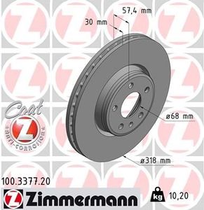Remschijf Coat Z 100337720