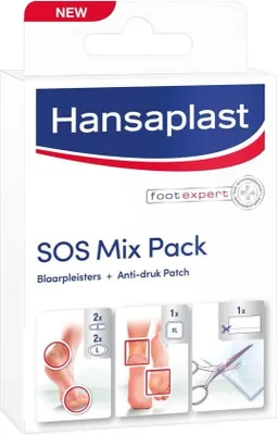 Hansaplast Voeten - Blaarpleister Mix 6 stuks Hansaplast Voeten - Blaarpleister Mix 6 stuks