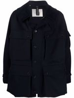 Mackintosh veste New York en laine - Bleu