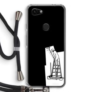 Musketon Painter: Pixel 3a Transparant Hoesje met koord