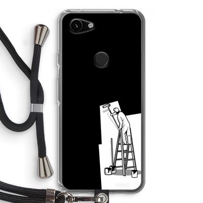 Musketon Painter: Pixel 3a Transparant Hoesje met koord