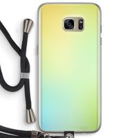 Minty mist pastel: Samsung Galaxy S7 Edge Transparant Hoesje met koord