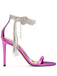 Alexandre Vauthier sandales Diana 105 mm à ornements en cristal - Rose