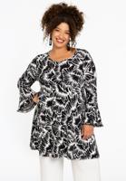 Yoek Tuniek wide bottom ALICE | Zwart | Maat 42/44