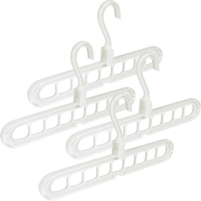 Benson Multifunctionele kledinghangers - 6x stuks - 33 cm - verticaal gebruik