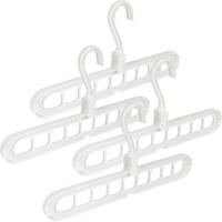 Benson Multifunctionele kledinghangers - 6x stuks - 33 cm - verticaal gebruik