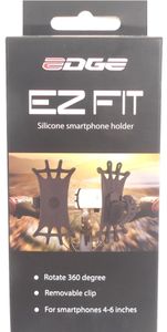 Edge Telefoonhouder EZ Fit 360° Siliconen zwart