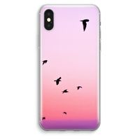 Fly away: iPhone XS Max Transparant Hoesje