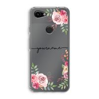 Rozen: Google Pixel 3a Transparant Hoesje Rozen: Google Pixel 3a Transparant Hoesje