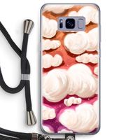Katoen Wolken: Samsung Galaxy S8 Transparant Hoesje met koord