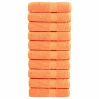 VidaXL Badhanddoeken solund 10 st 600 g/m² 100x150 cm