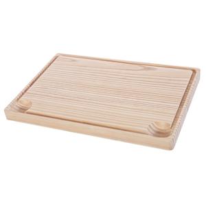 Snijplank blank hout - met sapgeul - 22 x 32 x 2 cm - keuken serveerplanken/broodplanken