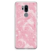 Abstract Painting Pink: LG G7 Thinq Transparant Hoesje
