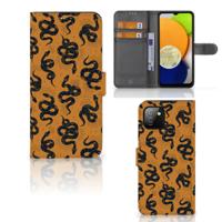 Telefoonhoesje | Met pasjeshouder | voor Samsung Galaxy A03 Snakes