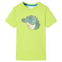 VidaXL Kindershirt 116 limoengroen