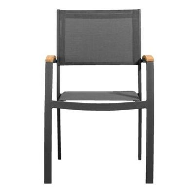 Le Sud stapelstoel Cognac - antraciet - 59x58x88