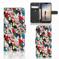 Huawei P20 Lite Telefoonhoesje met Pasjes Birds - thumbnail