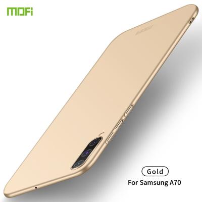Voor Galaxy A70 MOFI Frosted PC ultradun hard case (goud)