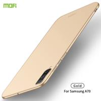 Voor Galaxy A70 MOFI Frosted PC ultradun hard case (goud)